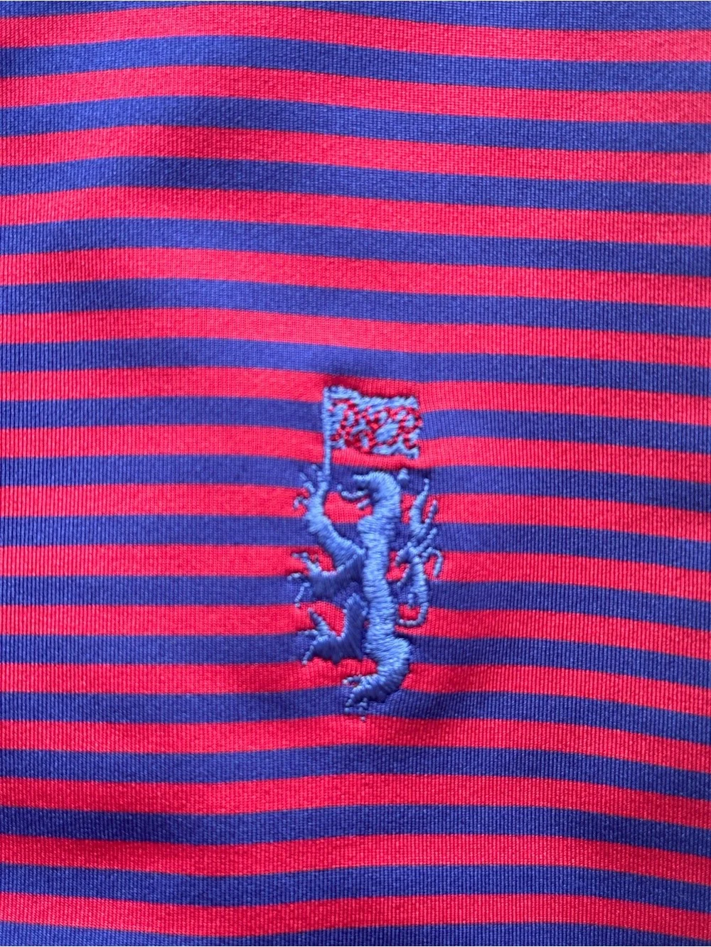 Ralph Lauren RLX Men's Purple & Pink Striped Polo